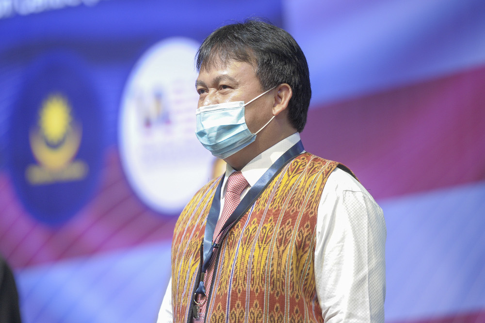 Ali Biju is seen during the National Congress: Unite For Malaysia event at Malaysia International Trade & Exhibition Centre (MITEC) in Kuala Lumpur, August 22, 2020. u00e2u20acu201d Picture by Shafwan Zaidon