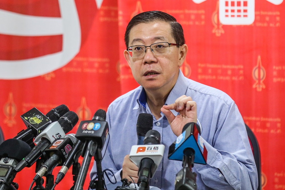 DAP secretary general Lim Guan Eng speaks during a press conference in Kuala Lumpur August 28, 2020. u00e2u20acu201d Picture by Firdaus Latif