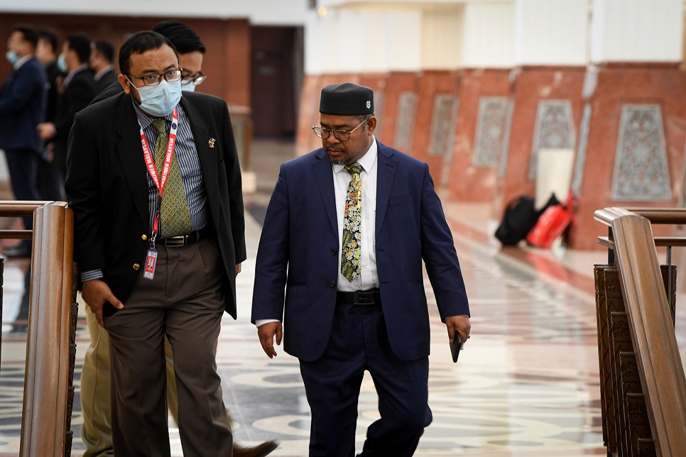 Plantation Industries and Commodities Minister Datuk Mohd Khairuddin Aman Razali is seen at the Parliament August 26, 2020. u00e2u20acu201d Bernama pic 