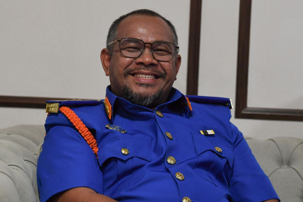 Datuk Mohd Khairuddin Aman Razali is pictured during a Civil Defence Force event at Hotel Paya Bunga in Kuala Terengganu August 19, 2020. u00e2u20acu2022 Bernama pic