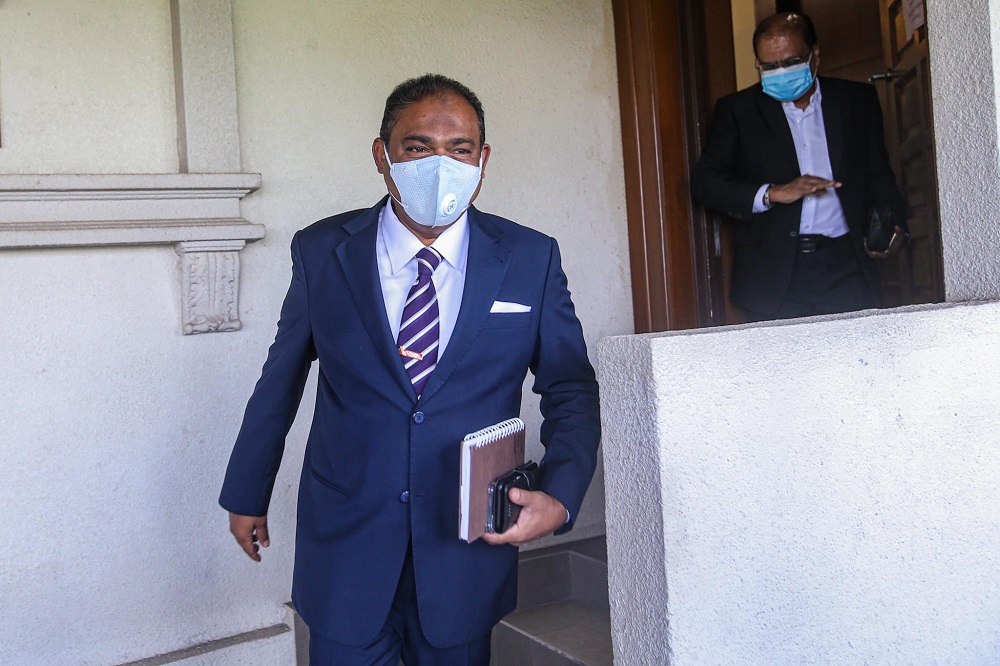Datuk Seri Abdul Azeez Abdul Rahim is pictured at the Kuala Lumpur Court Complex August 18, 2020. u00e2u20acu2022 Picture by Hari Anggara