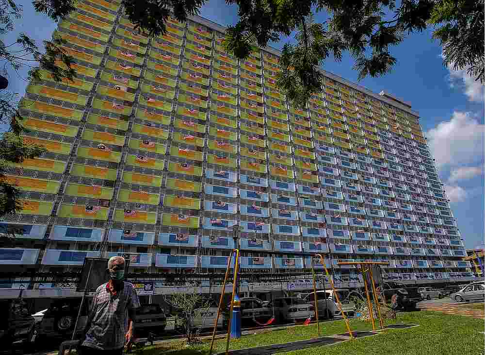 The efforts of the coordinated community effort makes for a picturesque view of the flats that once had a darker past. u00e2u20acu201d Picture by Farhan Najib