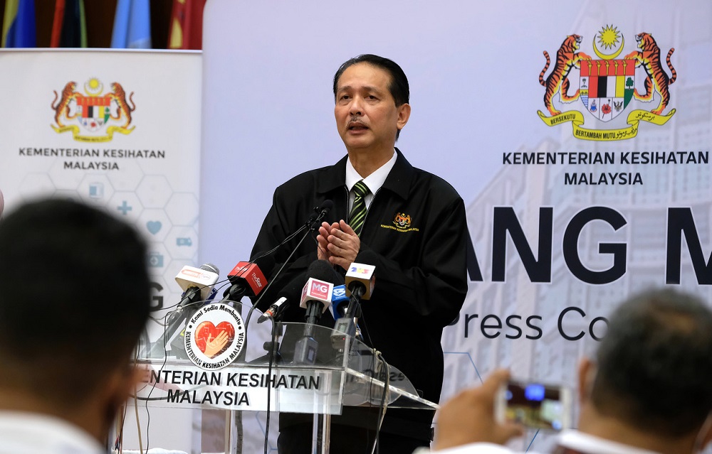 Health Director-General Datuk Dr Noor Hisham Abdullah speaks during his daily Covid-19 update today in Putrajaya August 6, 2020. u00e2u20acu2022 Bernama pic