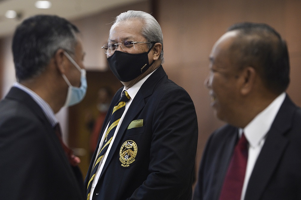 Ketereh MP Tan Sri Annuar Musa is seen at Parliament in Kuala Lumpur August 18, 2020. u00e2u20acu2022 Picture by Miera Zulyana