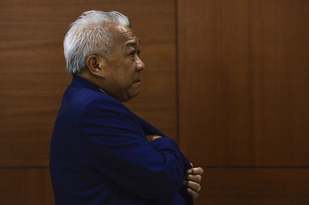 Kinabatangan MP Datuk Seri Bung Moktar is seen at Parliament in Kuala Lumpur August 18, 2020. u00e2u20acu2022 Picture by Miera Zulyana