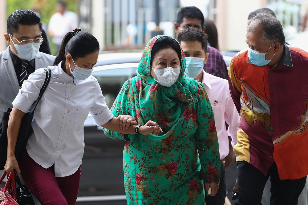 Datin Seri Rosmah Mansor arrives at the Kuala Lumpur High Court Complex August 19, 2020. u00e2u20acu2022 Picture by Yusof Mat Isa