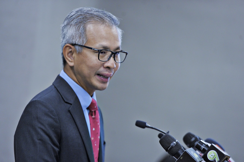 Damansara MP Tony Pua speaks during a press conference at Parliament in Kuala Lumpur August 5, 2020. u00e2u20acu201d Picture by Shafwan Zaidon