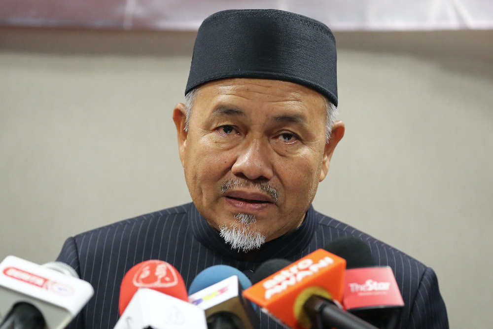 Environment and Water Minister Datuk Tuan Ibrahim Tuan Man speaks during a press conference at its ministry in Putrajaya September 14, 2020. u00e2u20acu201d Picture by Yusof Mat Isa 