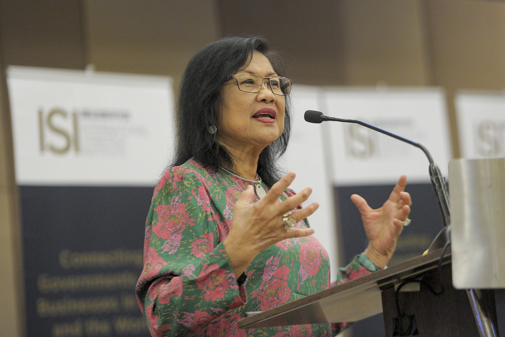 Tan Sri Rafidah Aziz delivers her speech during the 2nd Malaysia Anti-Corruption Forum with the theme u00e2u20acu02dcRestoring Trust and Building a Culture of Integrityu00e2u20acu2122 at The Everly Putrajaya, September 3, 2020. u00e2u20acu201d Picture by Shafwan Zaidon