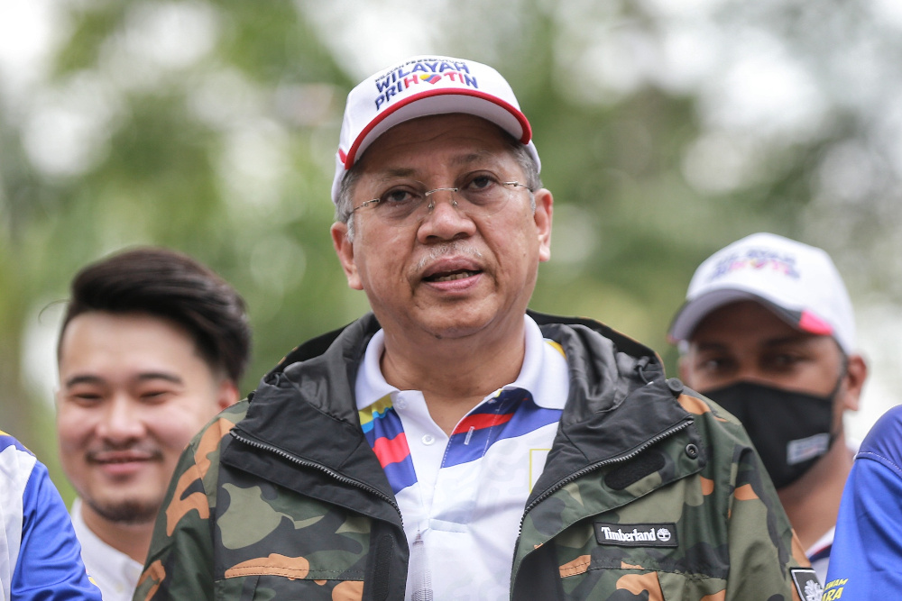 Federal Territories Minister Tan Sri Annuar Musa speaks to reporter after attending the Bukit Kiara Public Park Beautification Programme in Kuala Lumpur September 13, 2020. u00e2u20acu201d Picture by Ahmad Zamzahuri  