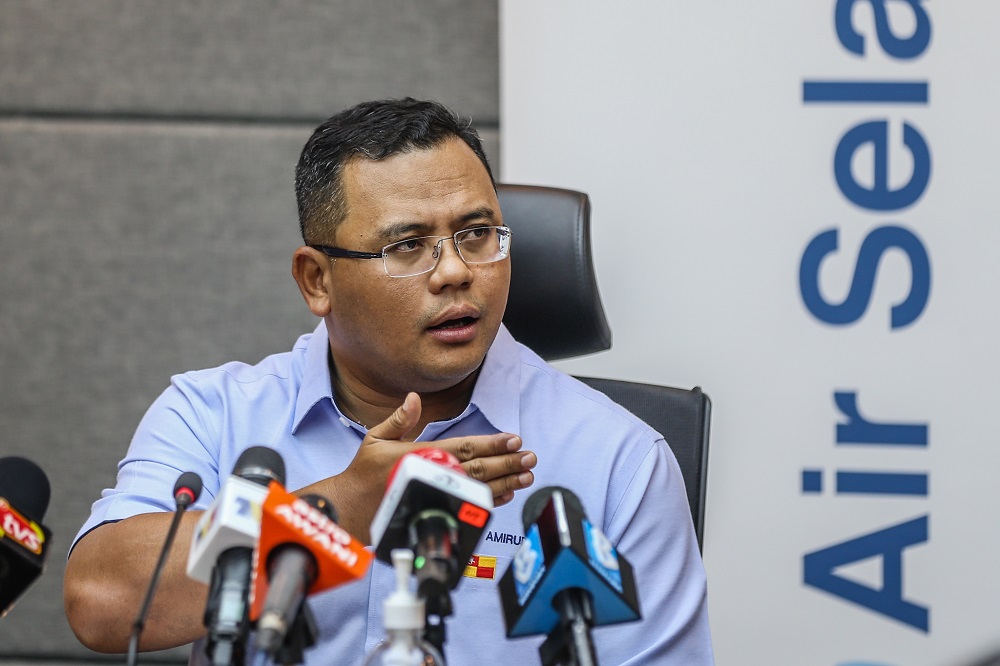 Selangor Mentri Besar Datuk Seri Amirudin Shari speaks during a press conference in Kuala Lumpur September 5, 2020. u00e2u20acu2022 Picture by Firdaus Latif