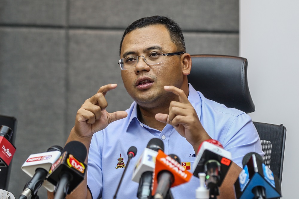 Selangor Mentri Besar Datuk Seri Amirudin Shari speaks during a press conference in Kuala Lumpur September 5, 2020. u00e2u20acu2022 Picture by Firdaus Latif