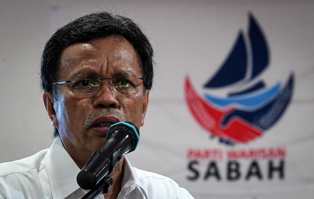 Parti Warisan Sabah president Datuk Seri Mohd Shafie Apdal speaks during a campaign in Papar September 19, 2020. u00e2u20acu201d Bernama pic