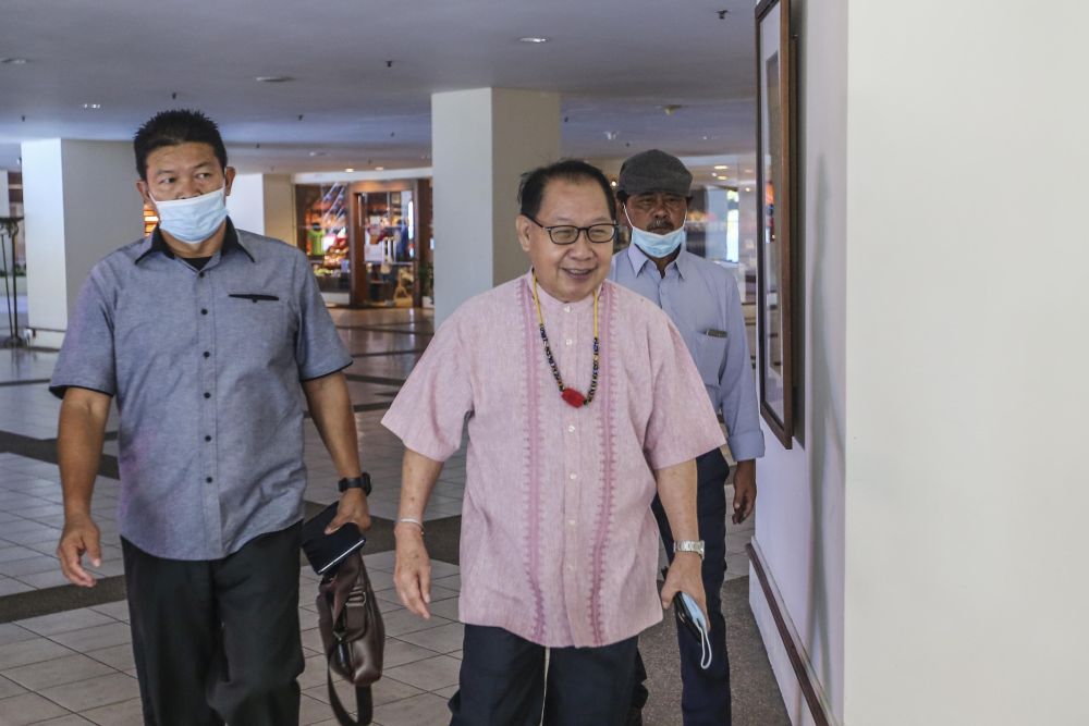 Sabah Parti Solidariti Tanah Airku president Datuk Jeffrey Kitingan is pictured at the Magellan Sutera Resort in Kota Kinabalu September 27, 2020. u00e2u20acu201d Picture by Firdaus Latif