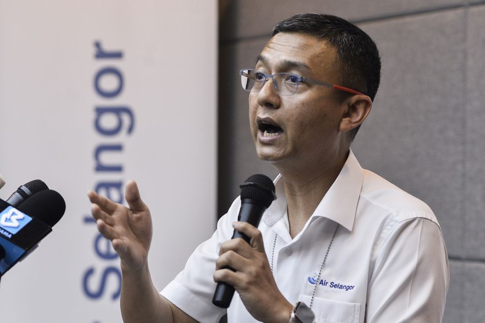 Air Selangor CEO Suhaimi Kamaralzaman speaks during a press conference in Kuala Lumpur September 4, 2020. u00e2u20acu2022 Picture by Miera Zulyana