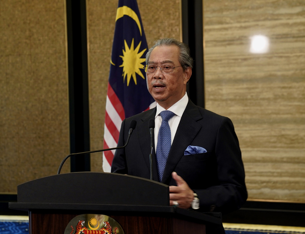 Prime Minister Tan Sri Muhyiddin Yassin speaks during the virtual General Debate of the 75th session of the United Nations General Assembly (UNGA) September 26, 2020. u00e2u20acu201d Bernama pic