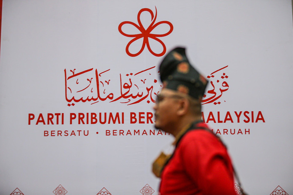 A delegate is pictured at Bersatuu00e2u20acu2122s fourth anniversary celebrations at Mitec Kuala Lumpur September 8, 2020. u00e2u20acu201d Picture by Hari Anggara