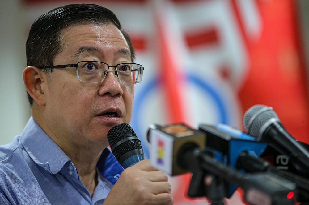 DAP secretary-general Lim Guan Eng speaks at the partyu00e2u20acu2122s headquarters in Kuala Lumpur on September 1, 2020. u00e2u20acu201d Picture by Hari Anggara