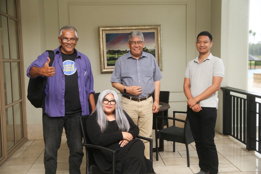 (From left) Haris Ibrahim, Siti Kasim, Tawfik Ismail and Amri Ahmad pose for a photo during an interview with Malay Mail September 5, 2020. u00e2u20acu201d Picture by Choo Choy Mayn  n