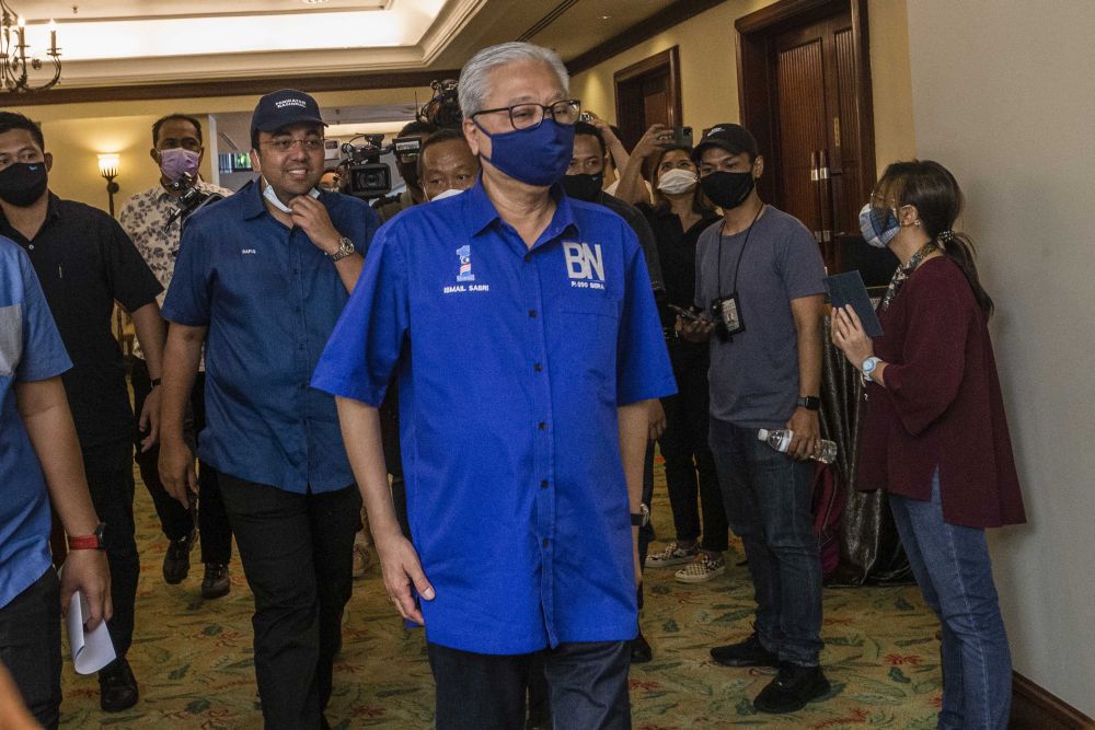 Umno vice-president Ismail Sabri Yaakob arrives at the Magellan Sutera Resort in Kota Kinabalu September 27, 2020. u00e2u20acu201d Picture by Firdaus Latif