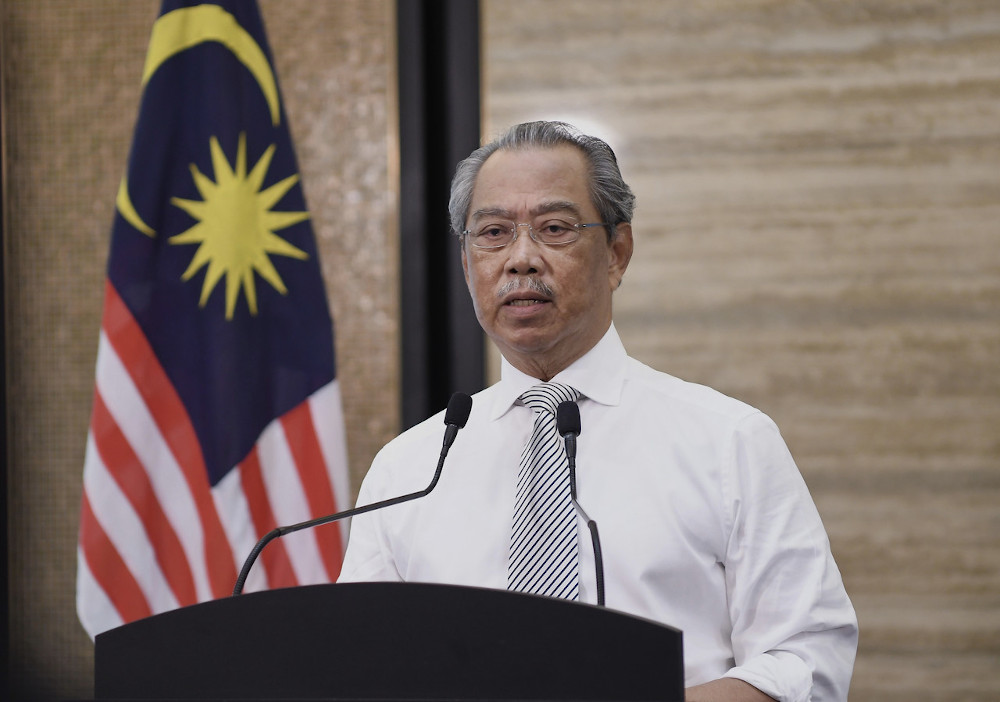 Prime Minister Tan Sri Muhyiddin Yassin when delivering the u00e2u20acu02dcKita Prihatinu00e2u20acu2122 special address in Putrajaya, September 23, 2020. u00e2u20acu201d Bernama pic