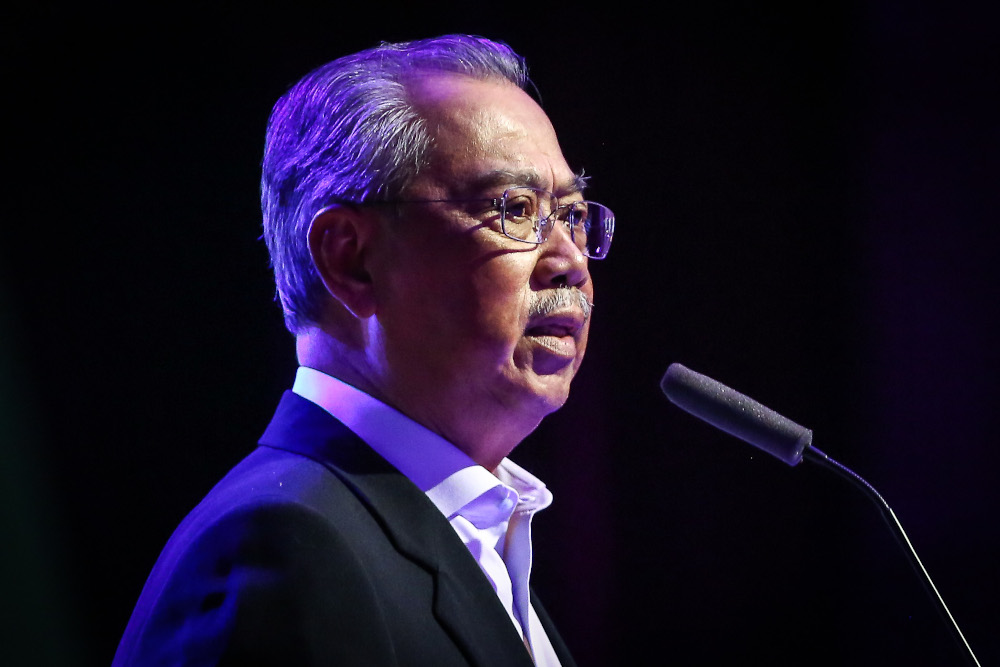 Prime Minister Tan Sri Muhyiddin Yassin speaks during the Ministry of Higher Education-Career Advancement Programme Economic Recovery Plan at University Kebangsaan Malaysia in Bangi September 28, 2020. u00e2u20acu201d Picture by Yusof Mat Isa