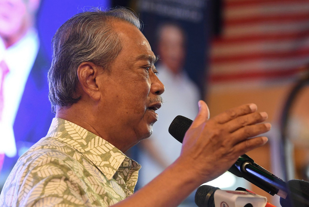 Prime Minister Tan Sri Muhyiddin Yassin speaking at a campaign rally at Hilltop Luyang in Sabah, September 23, 2020. u00e2u20acu201d Bernama pic 