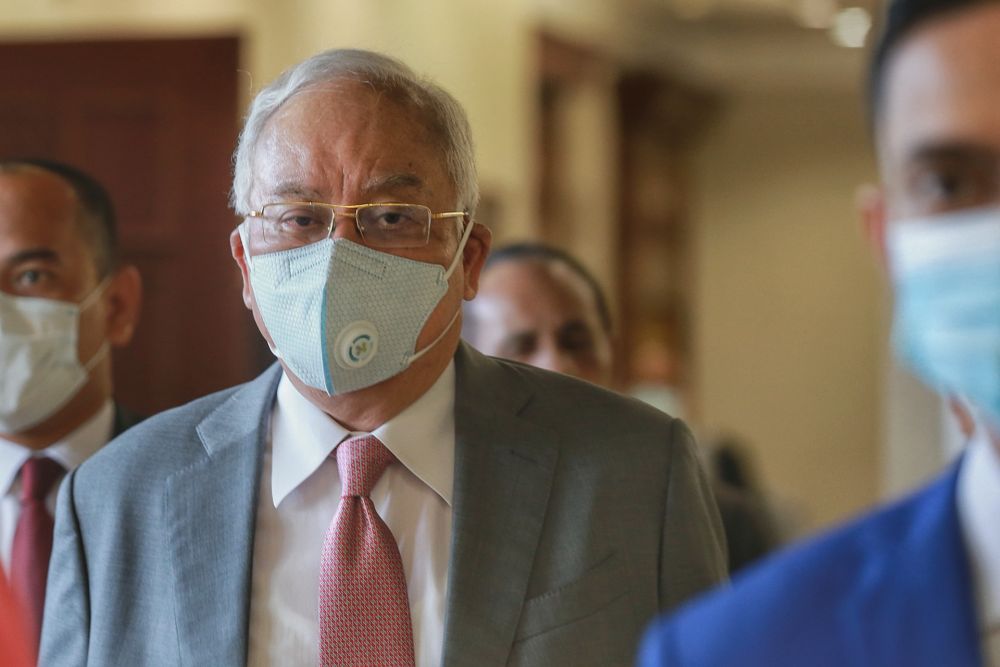 Datuk Seri Najib Razak is pictured at the Kuala Lumpur High Court on September 3, 2020. u00e2u20acu2022 Picture by Ahmad Zamzahuri