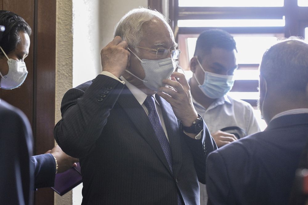 Datuk Seri Najib Razak is pictured at the Kuala Lumpur High Court on September 1, 2020. u00e2u20acu2022 Picture by Miera Zulyana