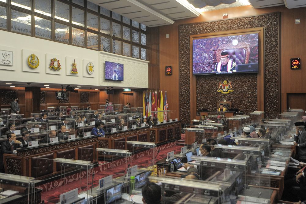 Tan Sri Rais Yatim delivers his maiden speech as Dewan Negara Speaker at Parliament, Kuala Lumpur on September 2, 2020. u00e2u20acu2022 Picture by Shafwan Zaidon