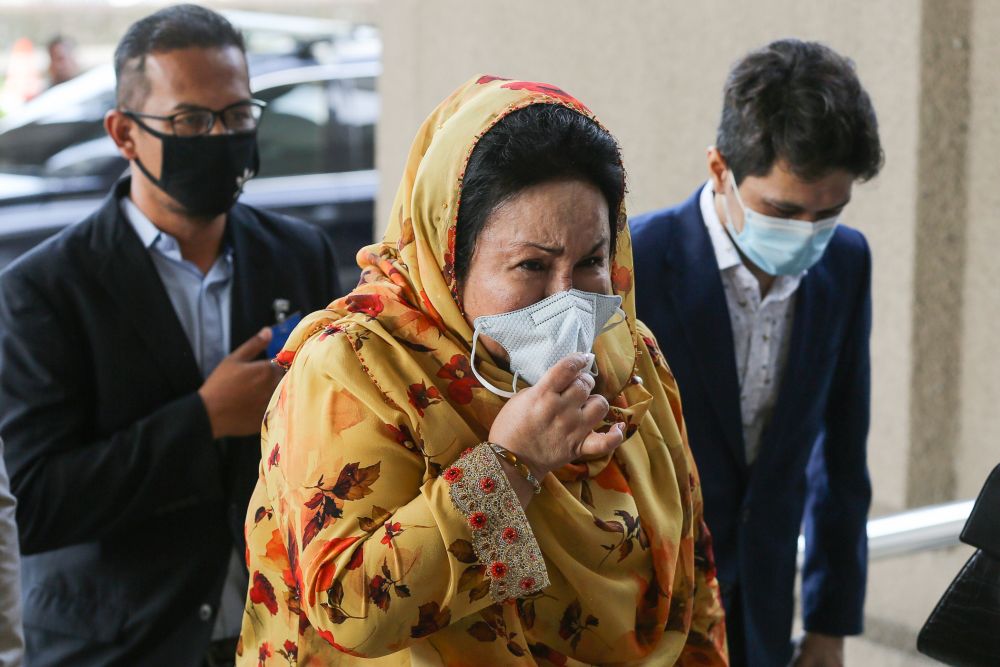 Datin Seri Rosmah Mansor arrives at the Kuala Lumpur High Court September 17, 2020. u00e2u20acu201d Picture by Yusof Mat Isa