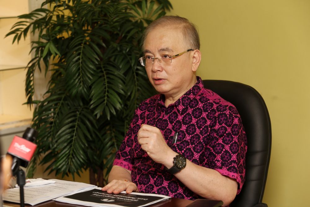 Transport Minister Datuk Seri Wee Ka Siong speaks to reporters after the launch of an anti-drink driving campaign in Petaling Jaya September 18, 2020. u00e2u20acu201d Picture by Choo Choy May