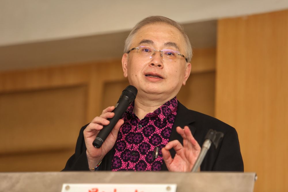 Transport Minister Datuk Seri Wee Ka Siong delivers a speech during the launch of an anti-drink driving campaign in Petaling Jaya September 18, 2020. u00e2u20acu201d Picture by Choo Choy May