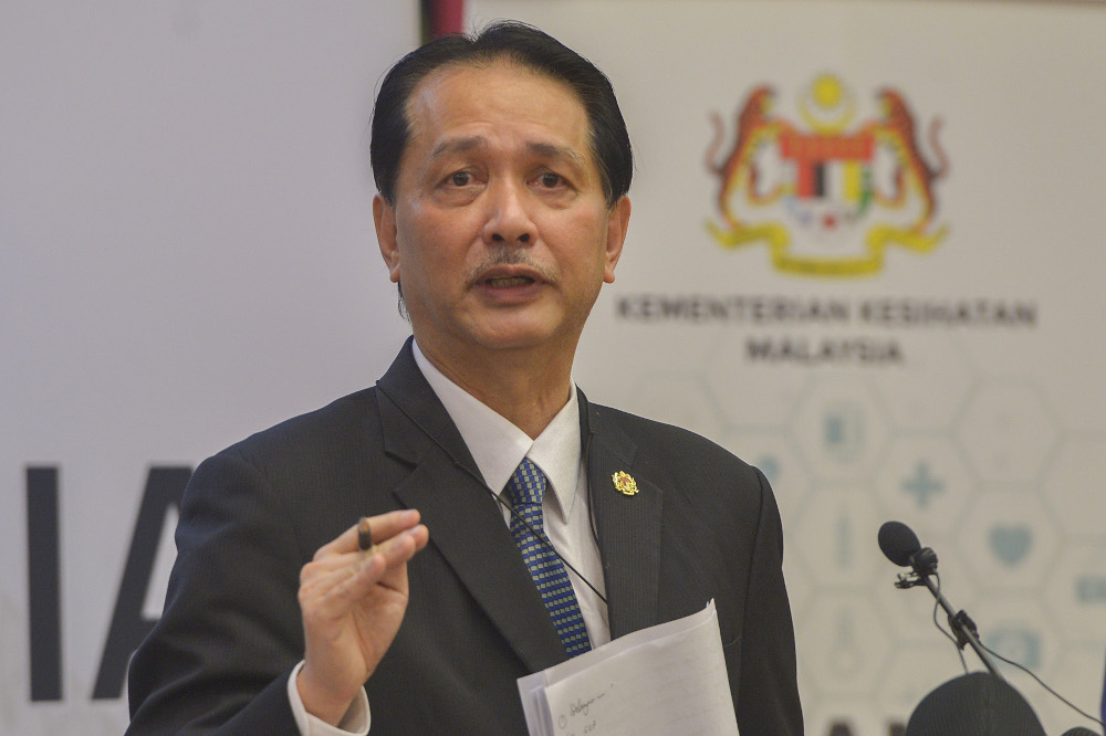 Health Director-General Tan Sri Dr Noor Hisham speaks during the Covid-19 press conference at the Ministry of Health October 1, 2020. u00e2u20acu201d Picture by Miera Zulyana