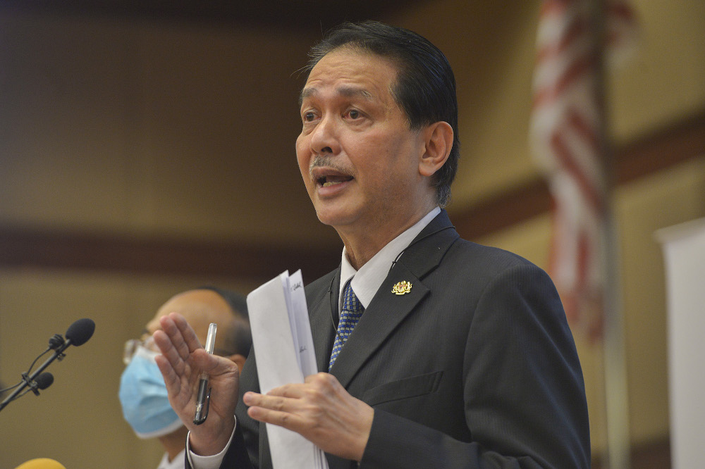 Health Director-General Tan Sri Dr Noor Hisham speaks during the Covid-19 press conference at the Ministry of Health October 1, 2020. u00e2u20acu201d Picture by Miera Zulyana