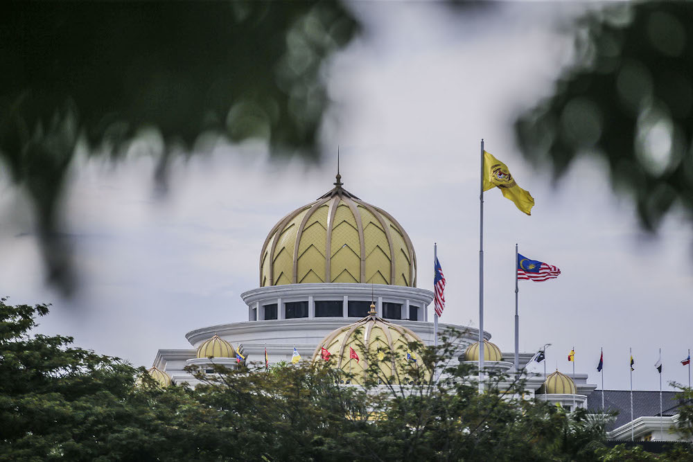 A general picture of the National Palace during the special meeting of the Malay Rulers October 25, 2020. u00e2u20acu201d Picture by Hari Anggara 