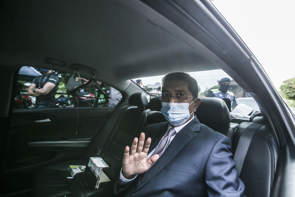 Senior Minister Datuk Seri Azmin Ali leaves the Prime Ministeru00e2u20acu2122s Office in Putrajaya October 26, 2020. u00e2u20acu201d Picture by Hari Anggara