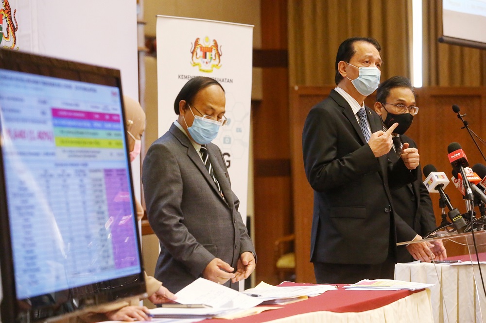 Health director-general Tan Sri Dr Noor Hisham Abdullah at a press conference in Putrajaya October 27, 2020. u00e2u20acu201d Picture by Choo Choy May