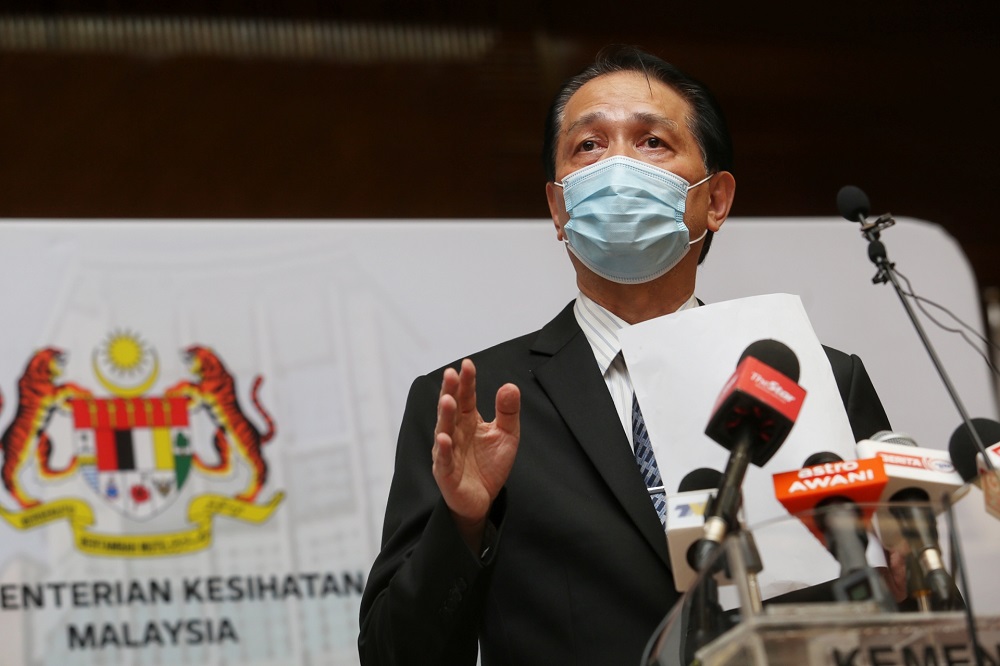 Health director-general Tan Sri Dr Noor Hisham Abdullah at a press conference in Putrajaya October 27, 2020. u00e2u20acu201d Picture by Choo Choy May