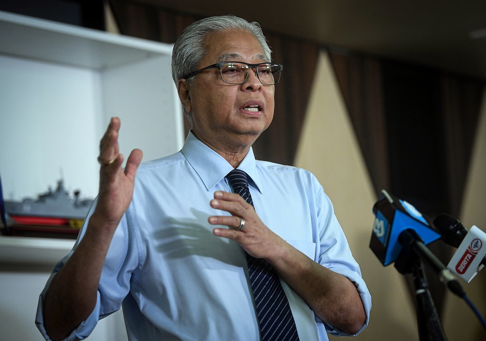 Senior Minister Datuk Seri Ismail Sabri Yaakob delivering his speech during a media conference in Putrajaya October 27, 2020. u00e2u20acu201d Bernama pic