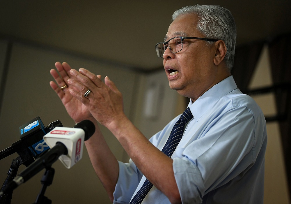 Senior Minister Datuk Seri Ismail Sabri Yaakob delivering his speech during a media conference in Putrajaya October 27, 2020. u00e2u20acu201d Bernama pic