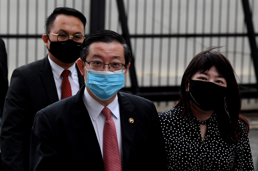 Former Finance Minister Lim Guan Eng at the High Court in George Town, October 12, 2020. u00e2u20acu201d Bernama pic 