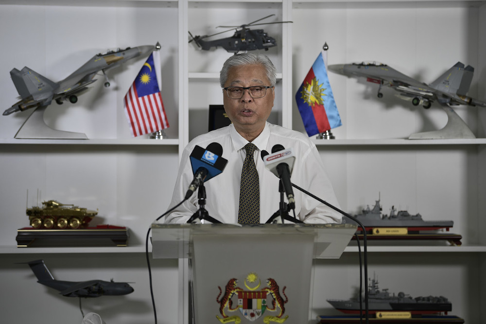 Senior Minister (Security Cluster) Datuk Seri Ismail Sabri Yaakob speaks at a press conference on the development of the recovery movement control order at the Ministry of Defence in Kuala Lumpur, October 19, 2020. u00e2u20acu201d Bernama pic 