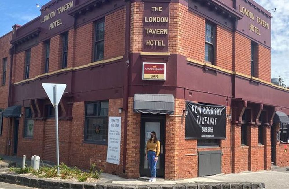 Gina Cimarosti, manager of the London Tavern Hotel, stands outside her empty pub in Melbourne, which is in lockdown due to the coronavirus disease (Covid-19), Australia October 21, 2020. u00e2u20acu201d Reuters pic