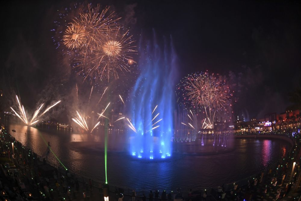 Dubai launches the Palm Fountain in a bid to break a Guinness World Record as the world's largest fountain, at Palm Jumeirah. u00e2u20acu201d AFP pic