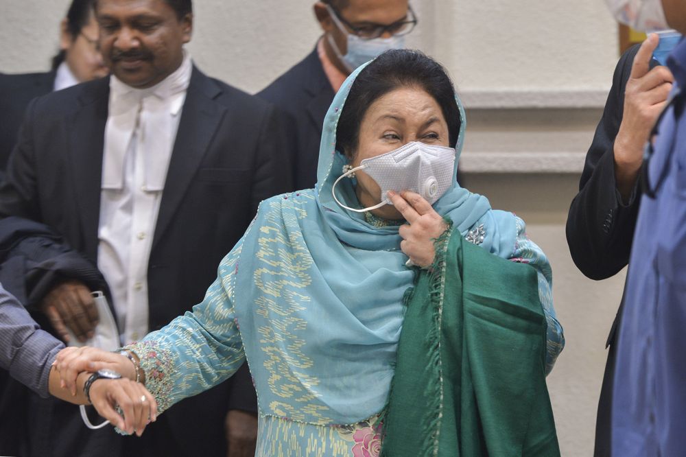 Datin Seri Rosmah Mansor arrives at the Kuala Lumpur High Court October 7, 2020. u00e2u20acu201d Picture by Miera Zulyana