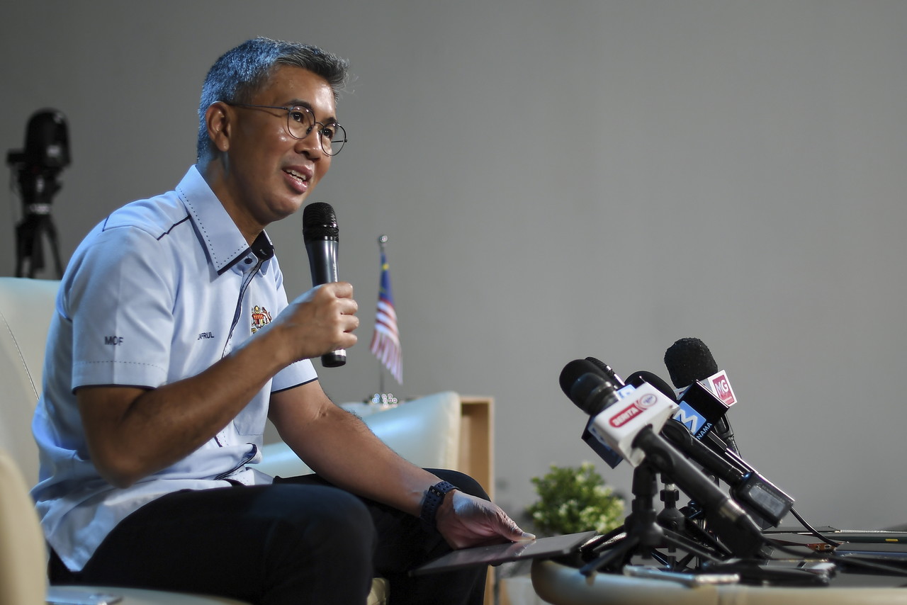 Finance Minister Tengku Datuk Seri Zafrul Abdul Aziz during press conference on Budget 2021 at Wisma Bernama, November 14, 2020. u00e2u20acu201d Bernama pic