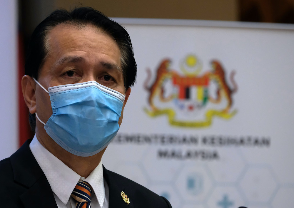 Health Director-General Tan Sri Dr Noor Hisham Abdullah speaks during a press conference in Putrajaya November 16, 2020. u00e2u20acu201d Bernama pic