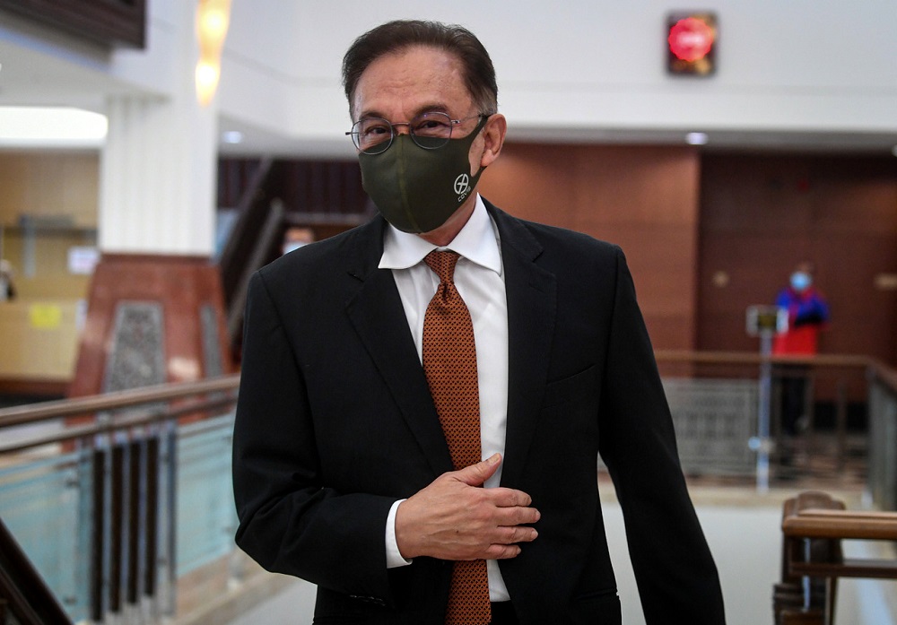 Opposition Leader Datuk Seri Anwar Ibrahim at the Parliament in Kuala Lumpur November 2, 2020. u00e2u20acu201d Bernama pic 