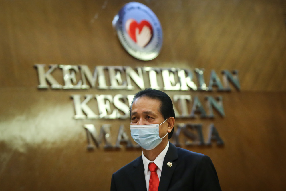 Health Director-General Tan Sri Dr Noor Hisham Abdullah speaks during a press conference in Putrajaya on November 11, 2020. u00e2u20acu201d Picture by Yusof Mat Isa